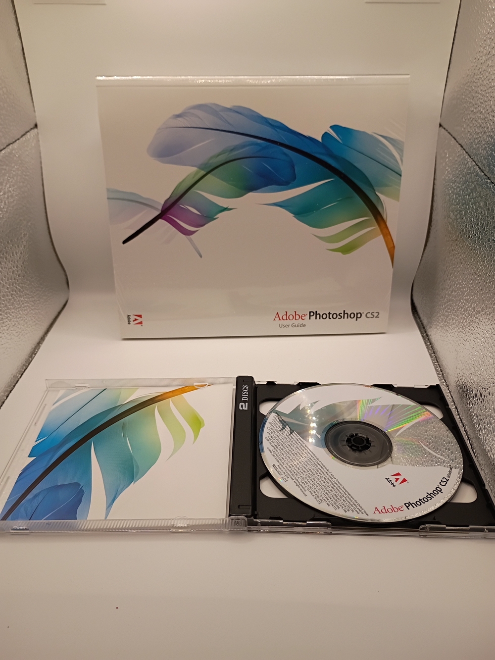 2005 Adobe Photoshop New User Guide & Disc Set - White/Blue/Green